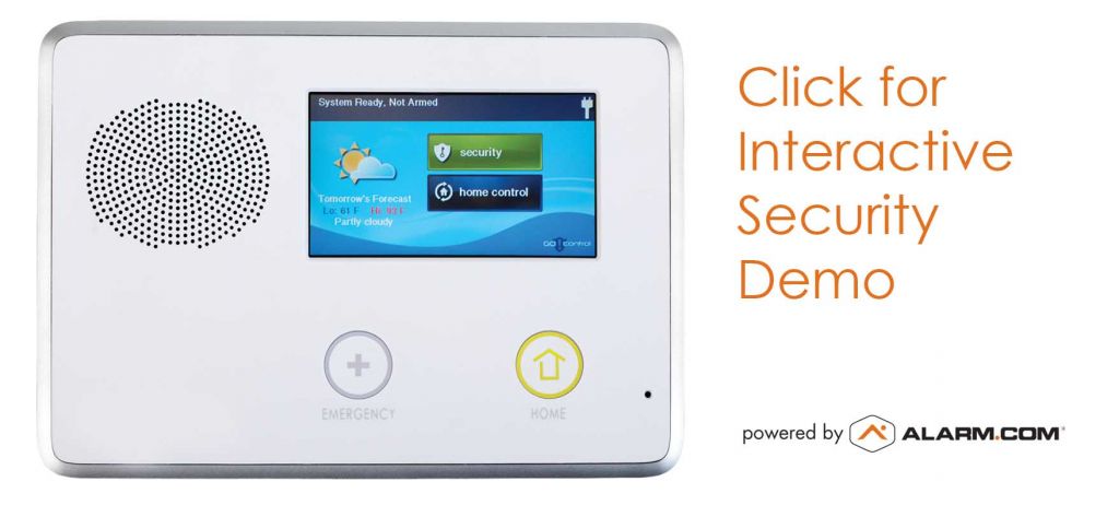 interactive home security console